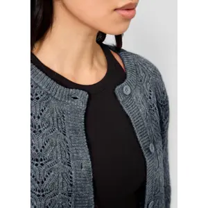 Women’s Soft Openwork Cardigan QS image-3