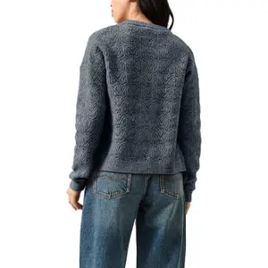 Women’s Soft Openwork Cardigan QS image-5