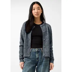 Women’s Soft Openwork Cardigan QS image-6