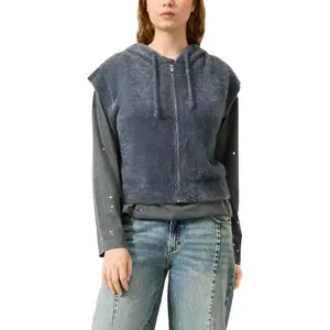 Women's Extra Soft Knit Hoodie QS image-2