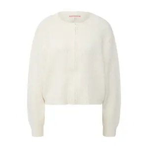 Women’s Chunky Yarn Zip Cardigan QS image-0