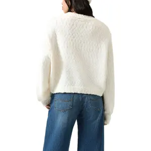Women’s Chunky Yarn Zip Cardigan QS image-5
