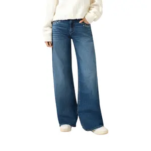 Jeans Catie vita media gamba ampia donna QS image-2