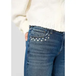 Jeans Catie vita media gamba ampia donna QS image-3