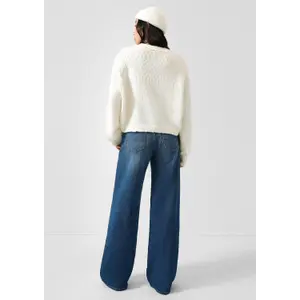 Jeans Catie vita media gamba ampia donna QS image-4