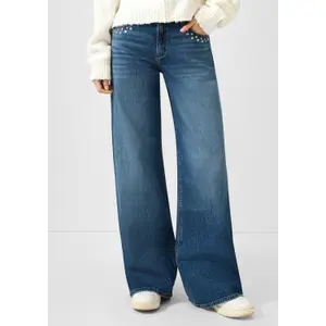 Jeans Catie vita media gamba ampia donna QS image-6
