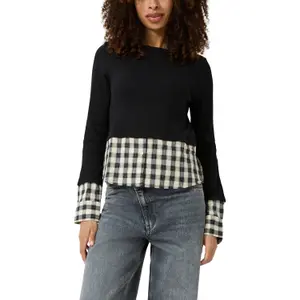 Blusa-camisa dos en uno mujer QS image-2