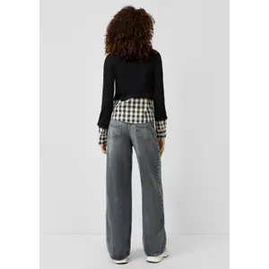 Blusa-camisa dos en uno mujer QS image-4