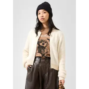 Women's Zipped Fleece Cardigan QS image-2