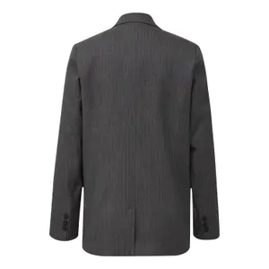 Women's Pinstripe Double-Breasted Blazer QS image-1