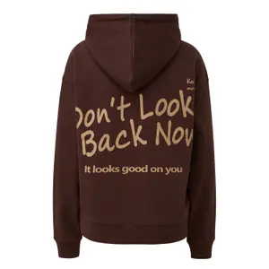 Women's Cozy Hoodie Sweatshirt with Front and Back Print QS image-1