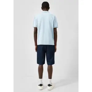 Polo with Ribbed Cuffs and Side Slits QS image-4