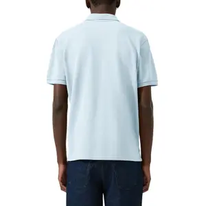 Polo with Ribbed Cuffs and Side Slits QS image-5