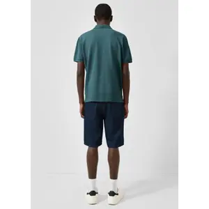 Polo with Ribbed Cuffs and Side Slits QS image-4