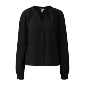 Blouse tunique avec bordure en dentelle à l'encolure femme QS image-0