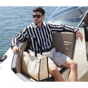 Large bi-colour tote bag Quadra image-4