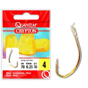 Sada 10 kusů nylonových háčků Quantum Crypton 70 cm image-0