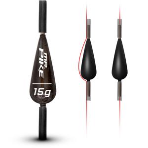 6233015-blyfri-flottor-for-kottatande-fiskar-quantum-mr-pike-slide-sinker-svart-svart-15-g