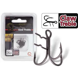 Set mit 5 Dreifachhaken für Raubfische Quantum Claw image-1