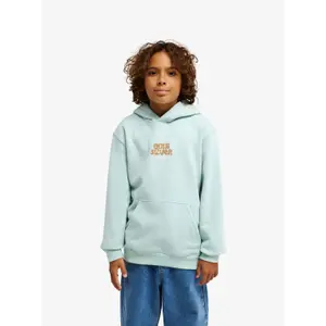 Kids Printed Hooded Sweatshirt with Kangaroo Pocket Quiksilver Graphic image-1