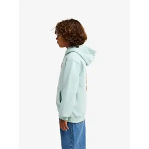 Kids Printed Hooded Sweatshirt with Kangaroo Pocket Quiksilver Graphic image-5