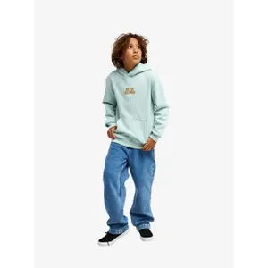 Kids Printed Hooded Sweatshirt with Kangaroo Pocket Quiksilver Graphic image-2
