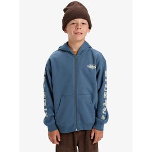 Hooded sweatshirt with zipper Quiksilver Salt water graphic image-2