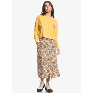 T-shirt court manches longues femme Quiksilver Oversized Mineral image-2