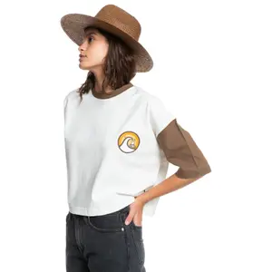 T-shirt femme Quiksilver Vintage Colorblock image-3
