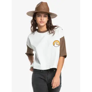 T-shirt femme Quiksilver Vintage Colorblock image-0
