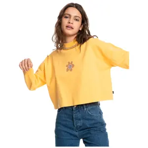 T-shirt crop femme Quiksilver 90S Screen image-0