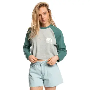 T-shirt femme Quiksilver Colorblock Raglan Screen image-0