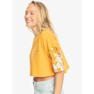 T-shirt crop femme Quiksilver Maxi Bloc image-2