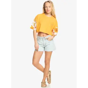T-shirt crop femme Quiksilver Maxi Bloc image-1