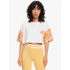T-shirt crop femme Quiksilver Maxi Bloc image-1