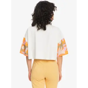 T-shirt crop femme Quiksilver Maxi Bloc image-4
