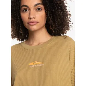 T-shirt crop femme Quiksilver friend Waffle image-3
