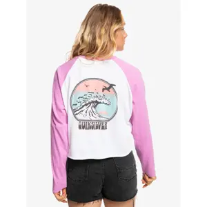 T-shirt femme Quiksilver Colorblock Raglan Screen image-3
