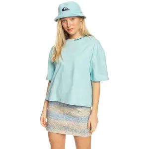 T-shirt femme Quiksilver Stm Boyfriend Crop Logo image-0