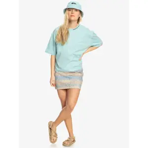 T-shirt femme Quiksilver Stm Boyfriend Crop Logo image-1