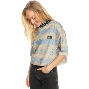 T-shirt crop femme Quiksilver Stm 90S image-0