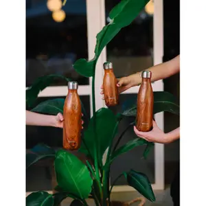 Isothermal bottle Qwetch Originals Wood image-1