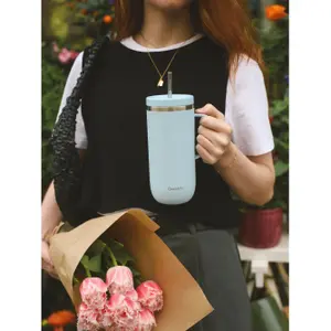 Stainless Steel Insulated Cup with Handle Qwetch image-1