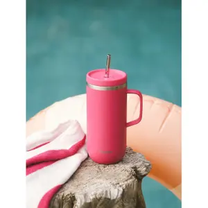 Stainless Steel Insulated Cup with Handle Qwetch image-2