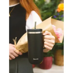 Stainless Steel Insulated Cup with Handle Qwetch image-1