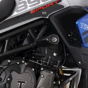 Wassertropfenförmiger Schutz-Tampon R&G Racing Triumph Tiger 850 Sport