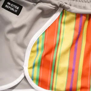 Pantalones cortos de mujer Errea essential fantasy shorts ad stripy image-2