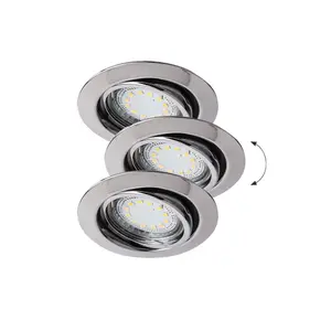 Set of 3 round adjustable LED lights Rabalux Lite image-0
