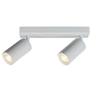 Plafonnier intérieur spot en métal sans source lumineuse Rabalux Solo D5,5cm H13,5cm IP20 GU10 2x MAX25W image-1