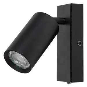 Innenwandleuchte aus Metall ohne Lichtquelle mit Schalter Rabalux Solo GU10 1x MAX25W 6x15cm D5,5cm L13, IP20, image-0